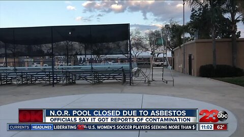 Asbestos found in N.O.R pool located adjacent to North High School