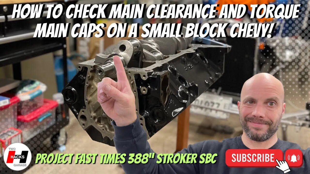 How to Check Main Bearing Clearance and Torque Main Cap Studs on a Small Block Chevy! #howto