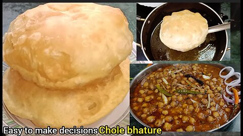 Chole bhature recipe(Indian delicious spicy food)