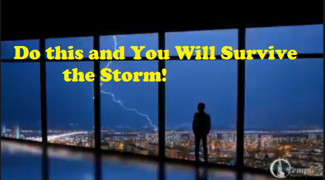 Everyone needs to know this to Survive the Storm were going into!!