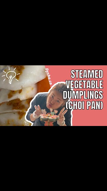 Nibbling Steamed Vegetable Dumplings (Choi Pan). Nibbling Ideas and Inspiration. #shorts