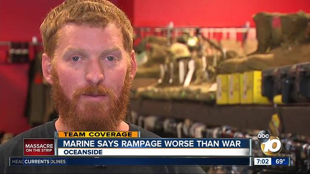 Marine says Vegas rampage was worse than war