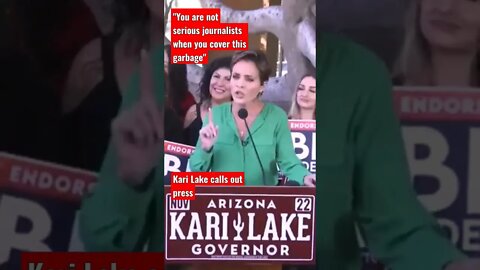 "You are not serious journalists when you cover this garbage"