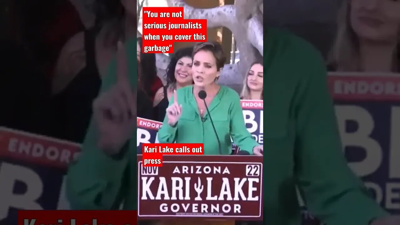 "You are not serious journalists when you cover this garbage"