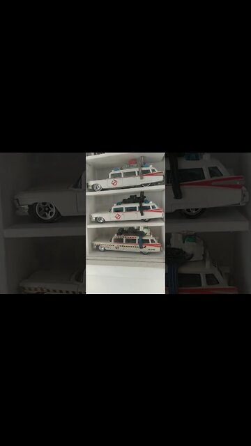 Miniaturas Hot Wheels dos Caça Fantasmas Ghostbusters