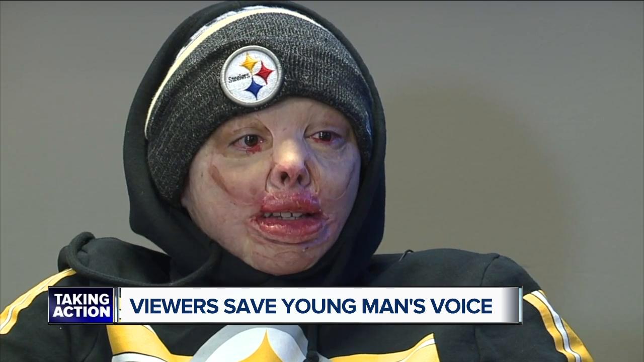 Viewers save young man's voice