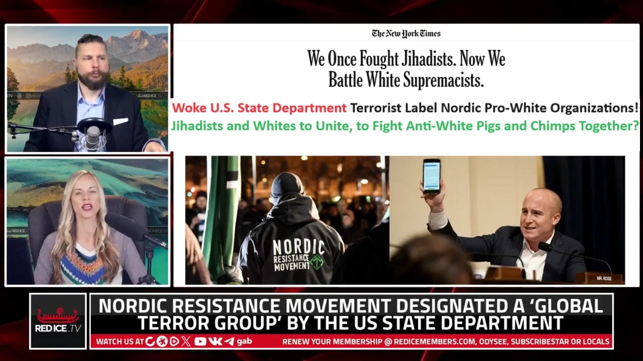 Woke U.S. State Department Terrorist Label Nordic Pro-White Organizations.