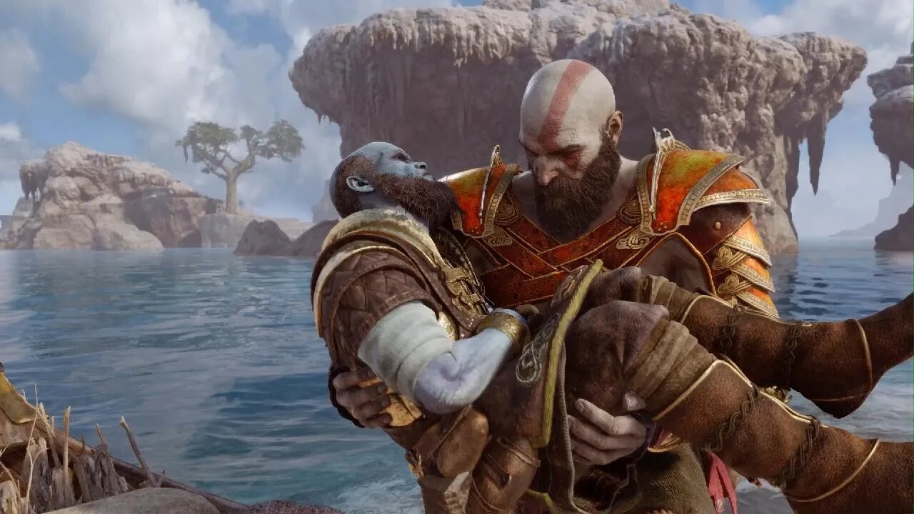 God of War Ragnarök brokuv pohreb