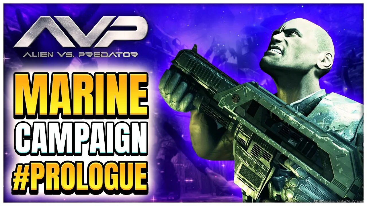 Aliens Vs Predator - Prologue (Marine Campaign) 2K 60ᶠᵖˢ - Game Playthrough - No Commentary