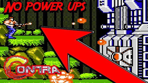 Contra gameplay No power up challenge #1