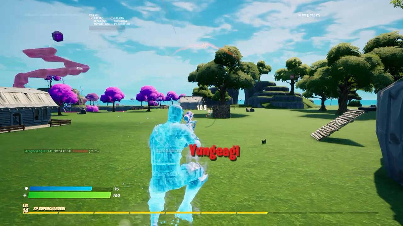 I hit a trickshot MIDFIGHT