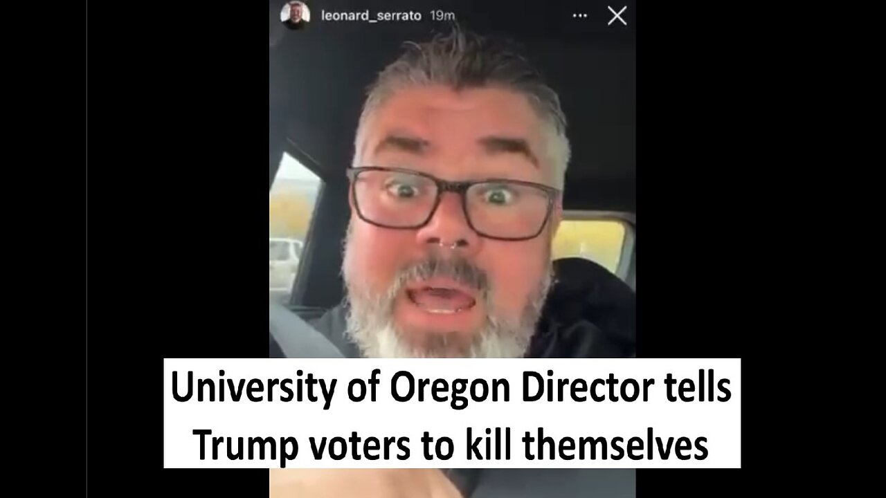 U Oregon director tells Trump voters to kill themselves