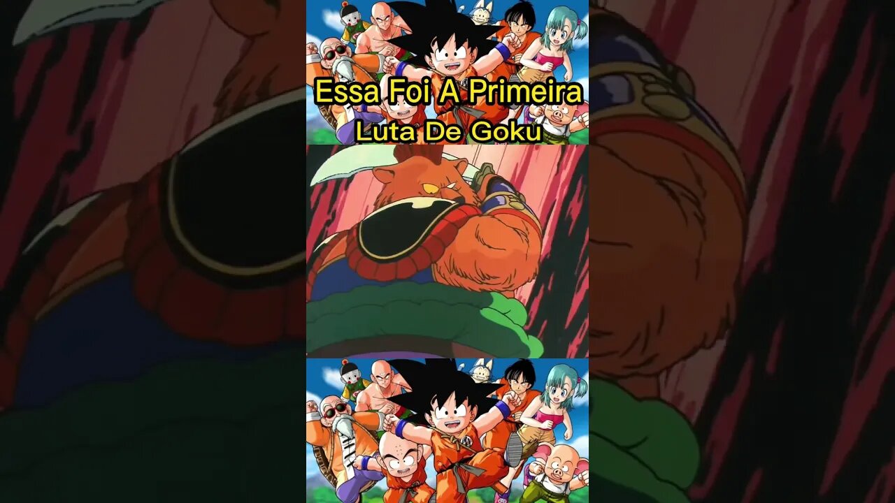 ESSA FOI A PRIMEIRA LUTA DE GOKU NO ANIME #dragonball #shorts