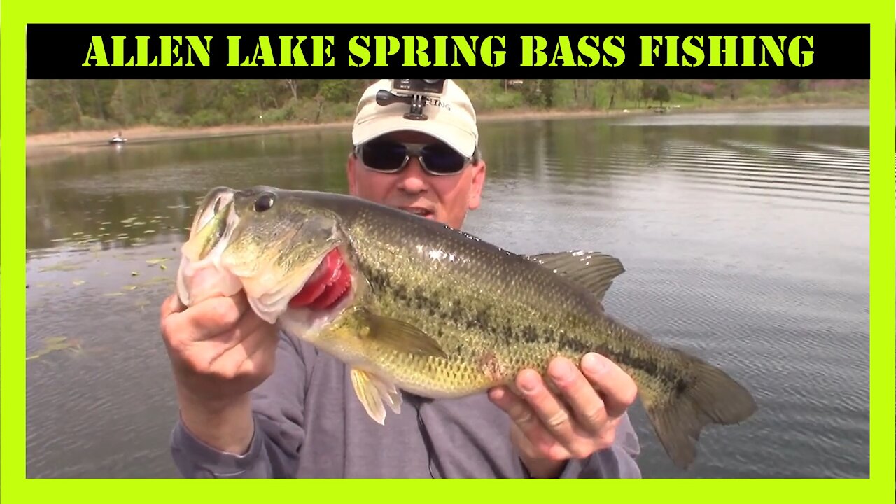 Allen Lake Michigan Spring Bass Fishing