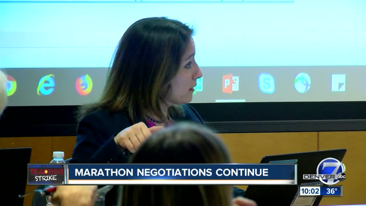 Denver teacher strike: Marathon negotiations continue