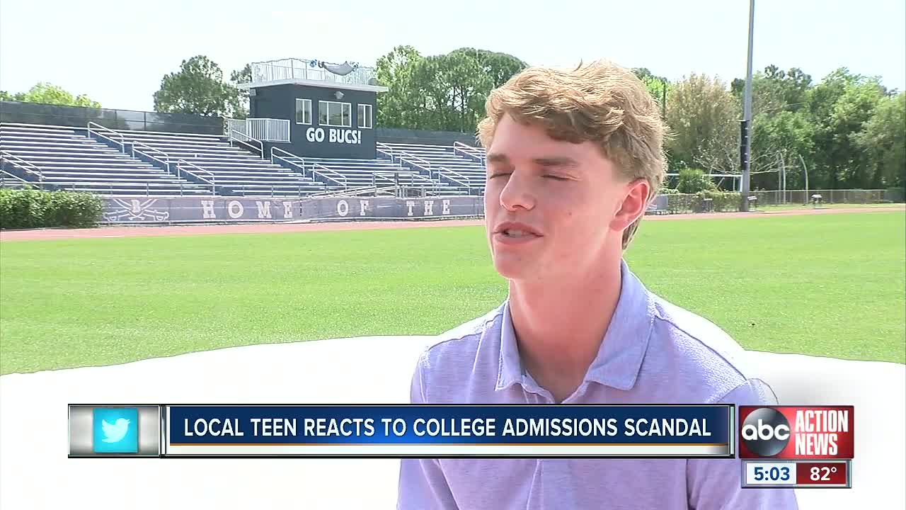 Tampa student athlete's achievement highlights impact of alleged college prep exam scandal