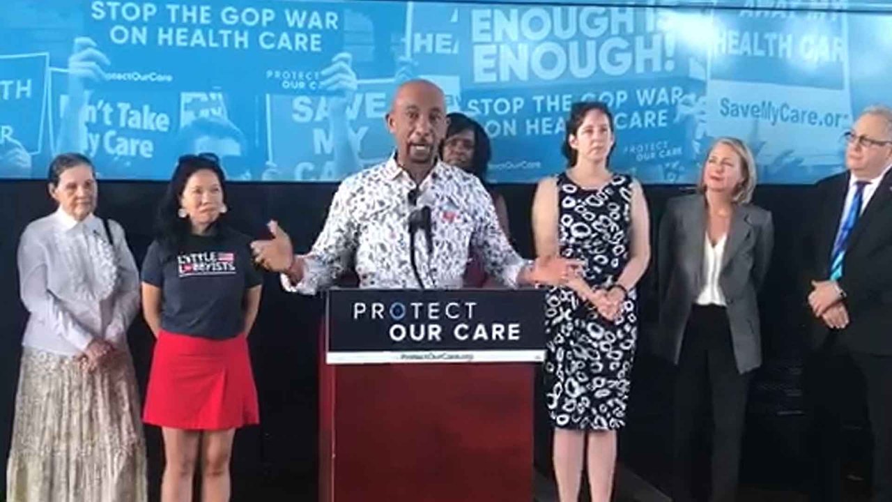 Montel Williams Breaks Down at Health Care Rally Over Daughter’s Battle with Cancer