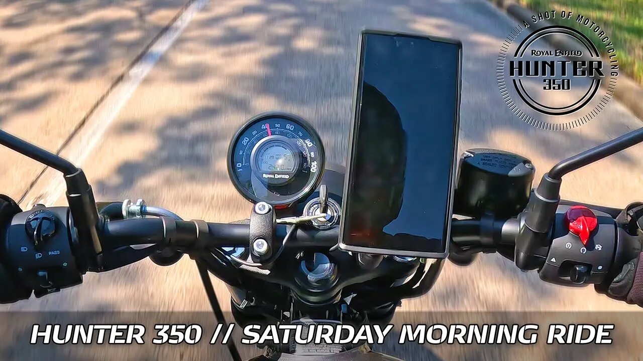 VLOG: Royal Enfield Hunter 350 // Slow Saturday Work Commute