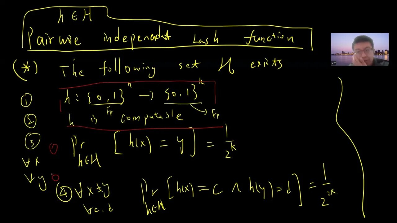 construction of pairwise independent hash function