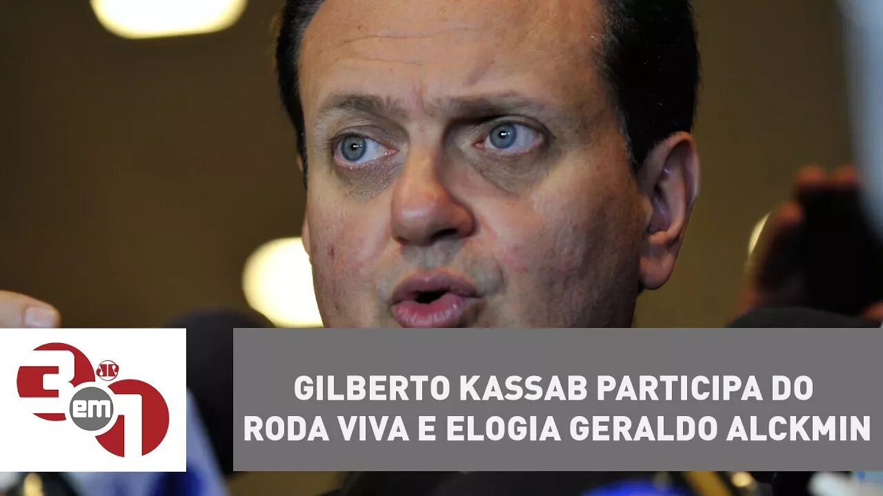 Gilberto Kassab participa do Roda Viva e elogia Geraldo Alckmin