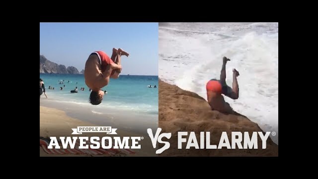Backflips & Sand boarding | Awesome vs Failure
