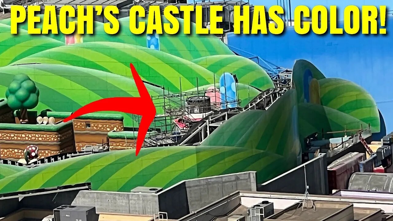 Details Showing On Peach’s Castle! | Super Nintendo World Update | Universal Studios Hollywood!