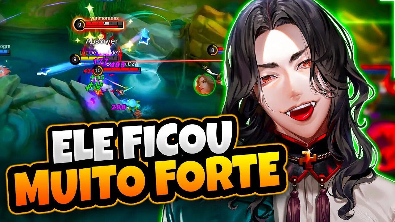 ELE TÁ JOGANDO PRATICAMENTE SOZINHO DEPOIS DA ATUALIZAÇÃO | MOBILE LEGENDS