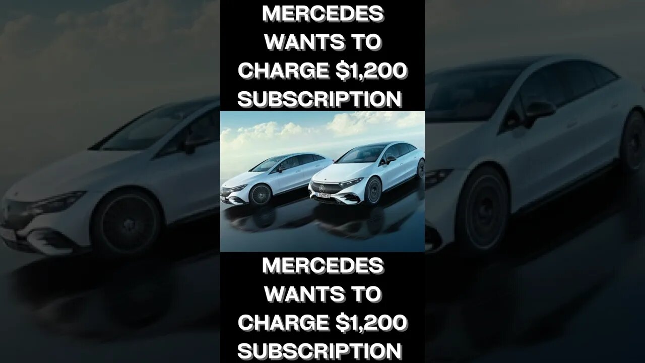 Mercedes Wants To Charge $1,200 Subscription To Unlock Quicker EV Performance