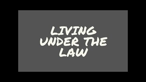 Christians desire to be under the law? Galatians 4:21