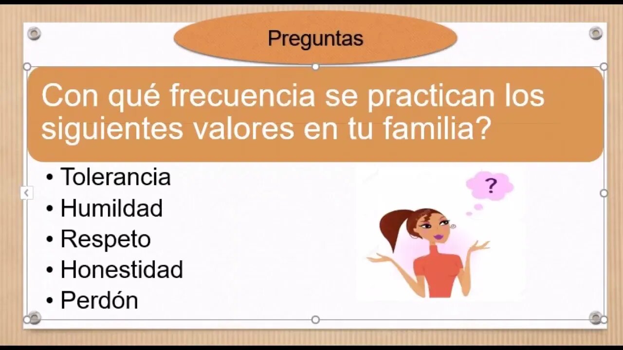 JORNADAS DE EDUCACIÓN EN VALORES 17 Foro Principios y valores de la familia