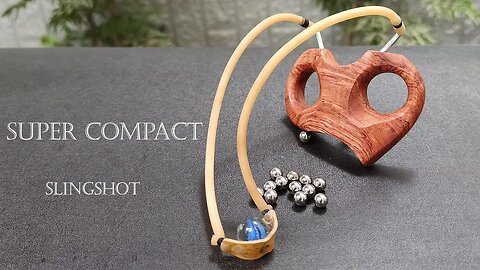 Best DIY slingshot | Super compact mini slingshot | Wood Art TG