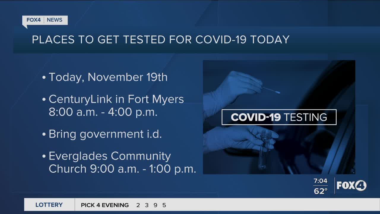 Coronavirus testing in Southwest Florida