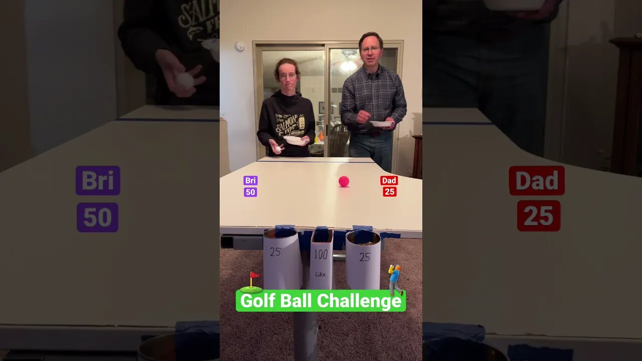 So Close 😧 Golf Ball Challenge ⛳️