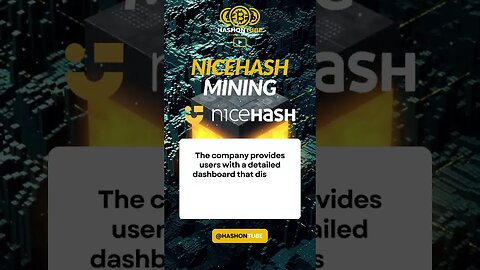 Nicehash All In One Mining Dashboard #crypto #shorts