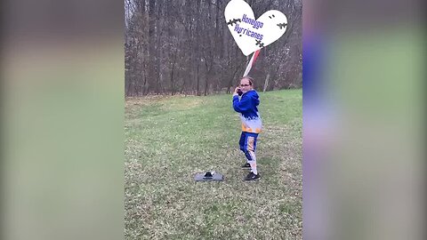 Softball team has some social distancing fun with toilet paper