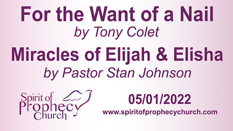 Spirit of Prophecy Church - Sunday Service 05/01/2022