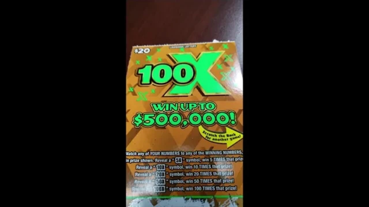 💰💰5X!!!!!💰💰💰 | 100X Game | Buy-U Scratchers | Louisiana Lottery