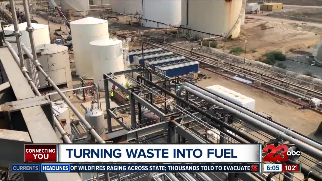 Renewable energy plant turns waste into fuel