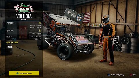 World of Outlaws: Dirt Racing - Volusia Speedway Park Gameplay