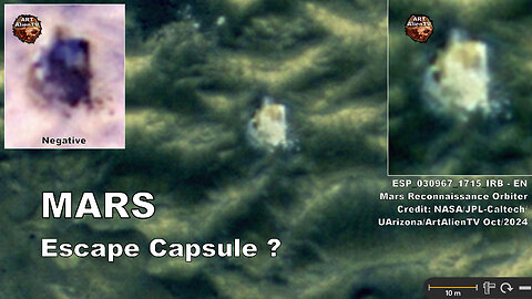 MARS Escape Capsule or Structure ? House Sized. ArtAlienTV 4K