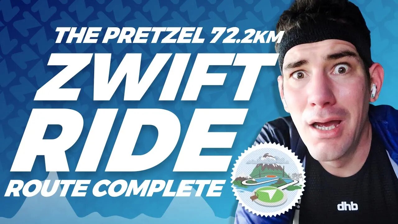 Zwift "The Pretzel" Watopia Route Badge Ride // 1440 XP // 72km // 1333m