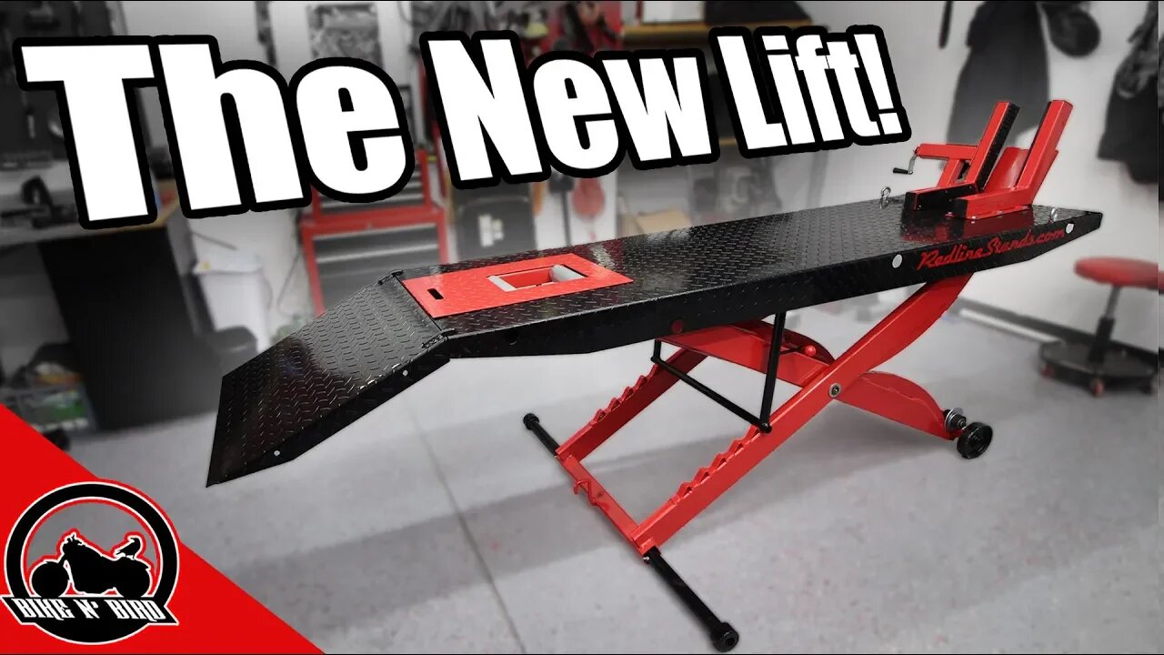 My New Motorcycle Lift! - Redline Stands HD1K