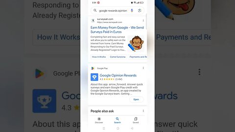 earn with google opinion rewards #shorts #makemoneyonline #earncash #googleearning