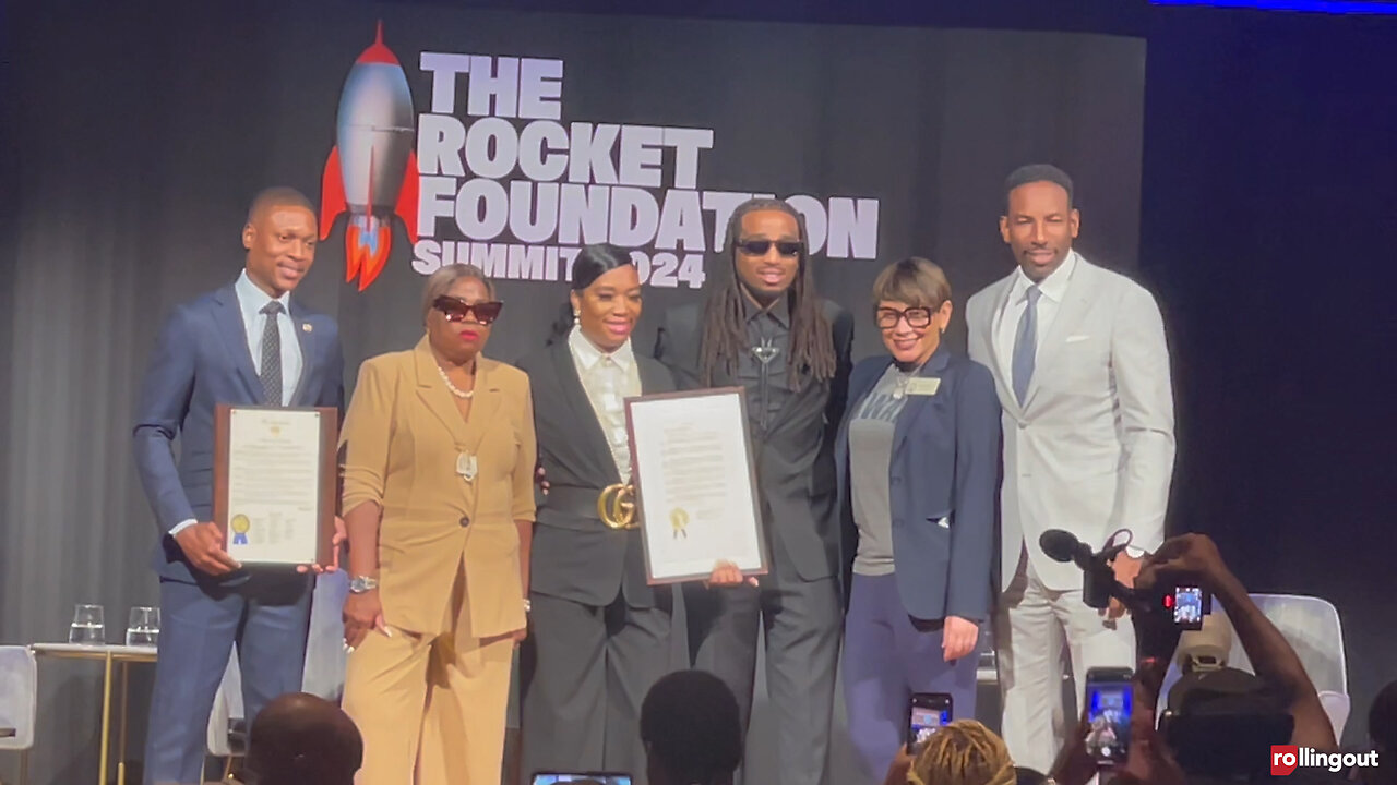 Quavo, Takeoff's mom speak at 1st "Takeoff Day"