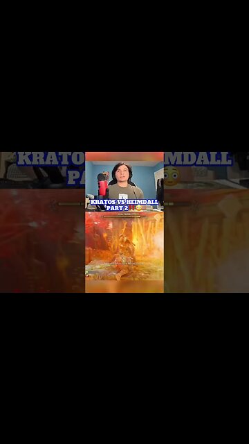Kratos Vs Heimdall’s Beast‼️😳 | #shorts #godofwarragnarok #gaming #reaction
