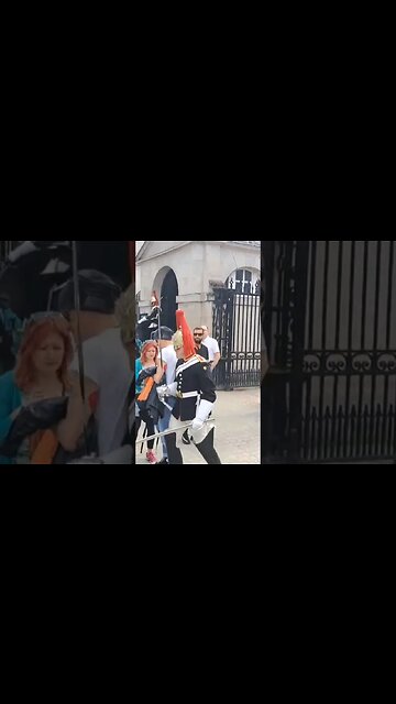 Make way or get pushed out of the way #horseguardsparade