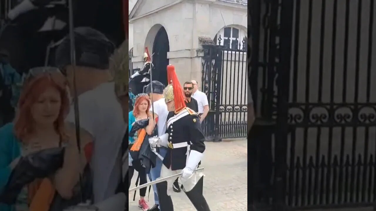 Make way or get pushed out of the way #horseguardsparade