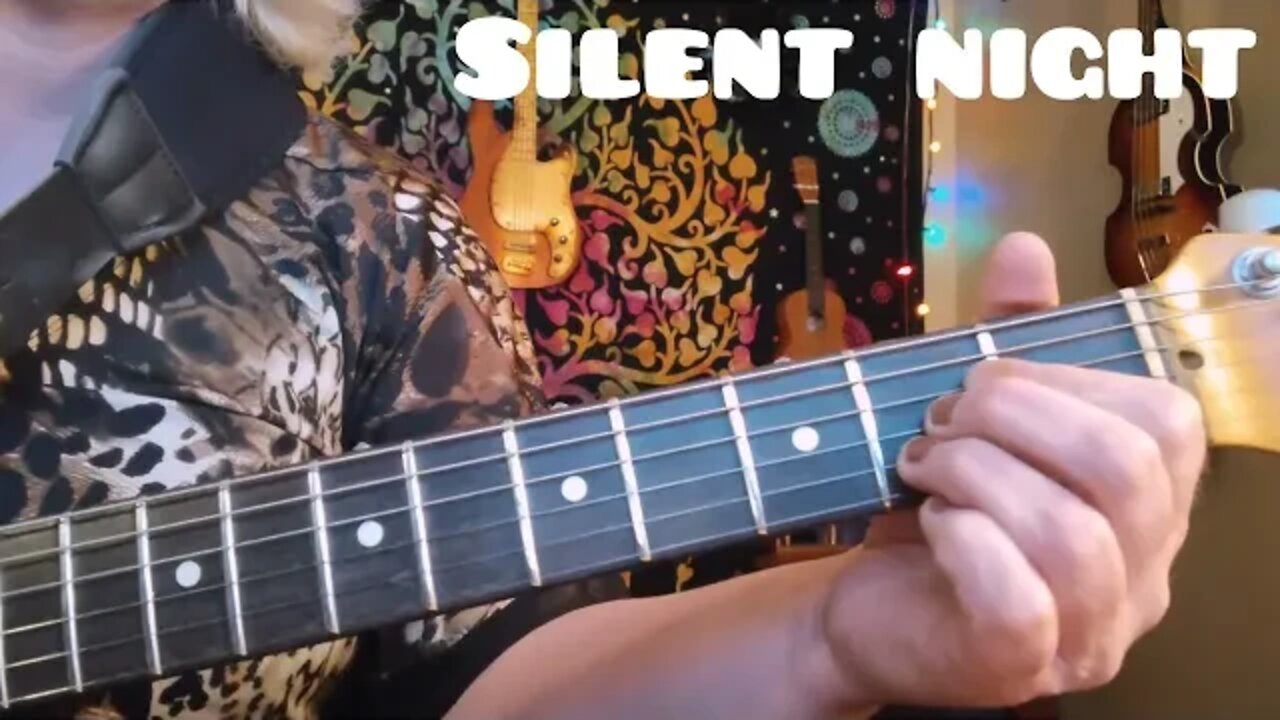 Silent Night- guitar lesson by Cari Dell (Christmas Song) Key of A