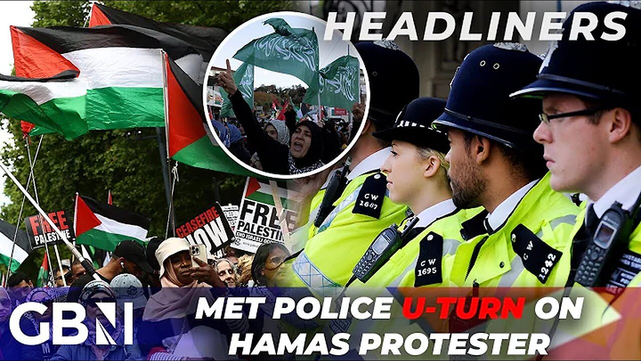 Met Police ‘SHAMED into doing their job’ after officers REFUSE to arrest Hamas glorifying protester