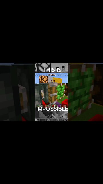 THIS IS IMPOSSIBLE. #minecraft #shorts #redstone